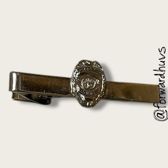 Bundle Sale 3 for $15 | Patrolman Police Tie Clip – Shield Emblem – Law Enforcem - Picture 3 of 8